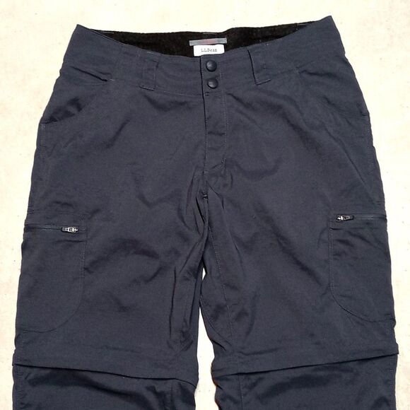 LL Bean Women's Convertible Nylon Cargo Pants Zip Off Shorts Size 2 (Fits 28x30) - Picture 2 of 9